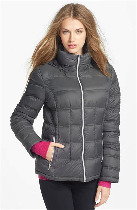 michael kors hooded down jacket|packable jacket michael kors.